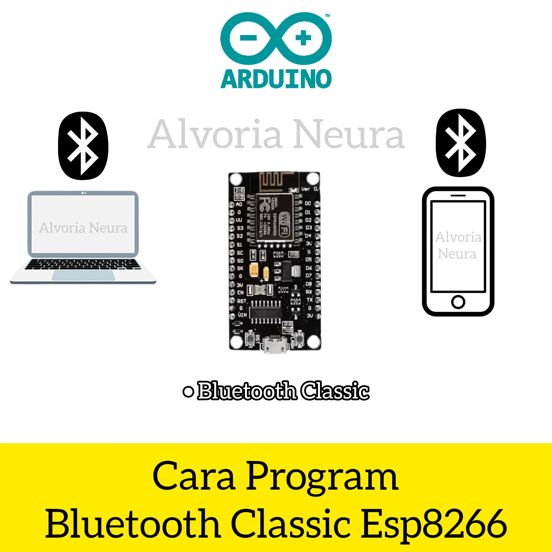 Gambar Cara Program Bluetooth Classic Esp8266 Nodemcu V3