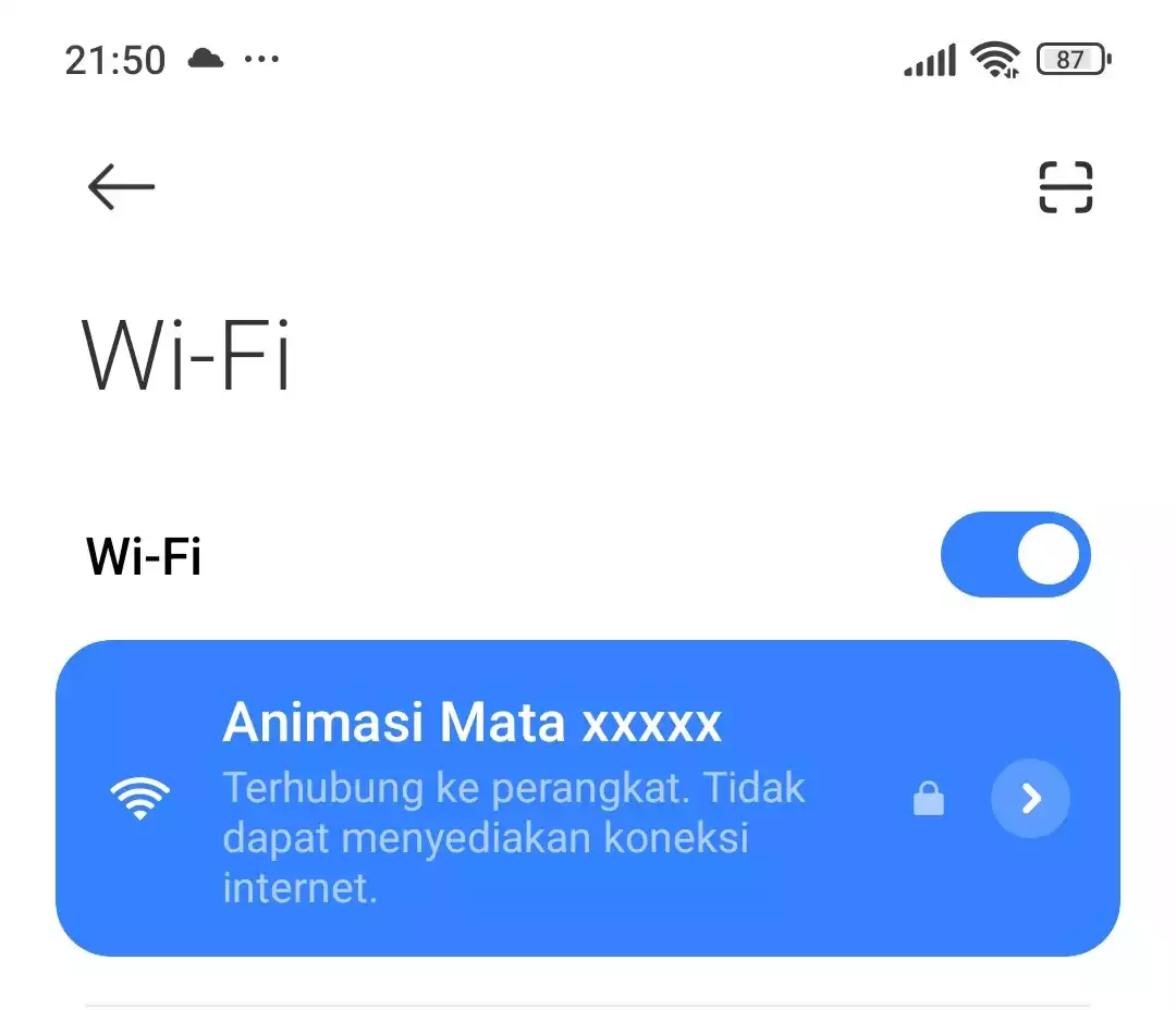 Langkah 4: Sambungkan wifi